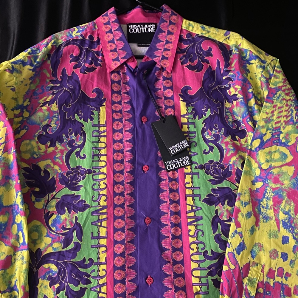 Versace Jeans Collection Vibrant Multicolor Shirt